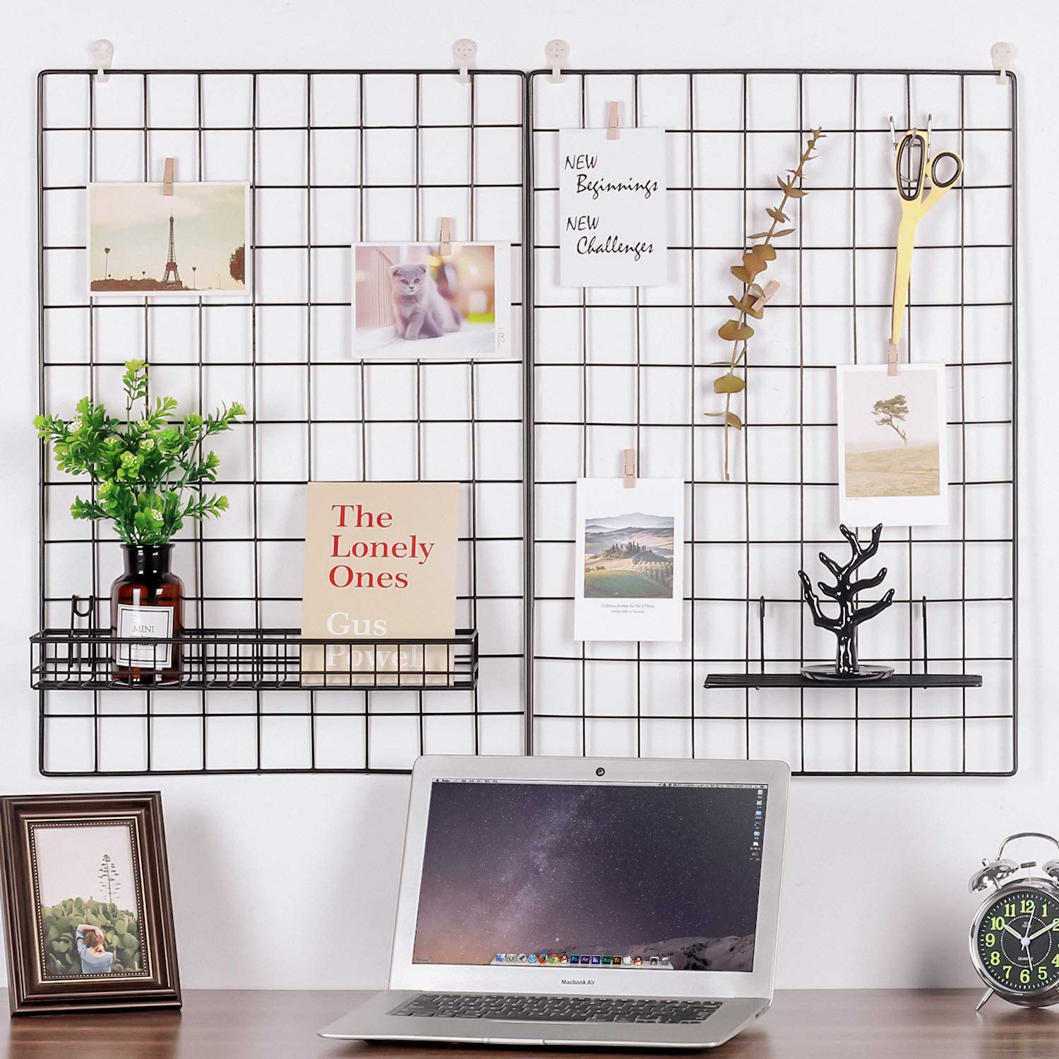Kaforise Wire Wall Grid Panel - home office design ideas