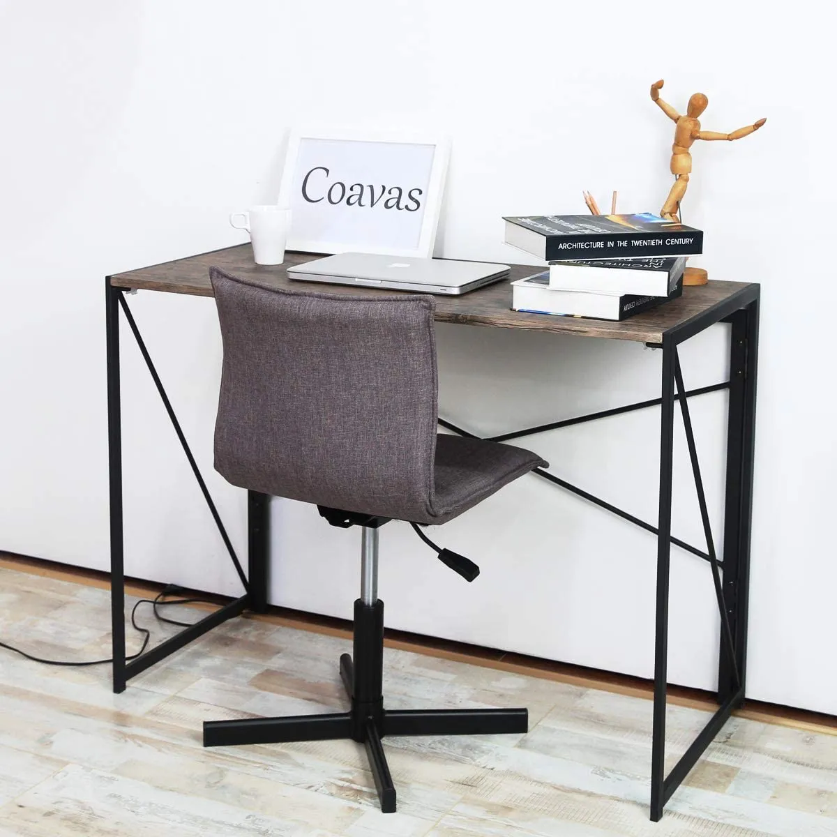 Modern and simple industrial style desk for those who love minimalist but stylish designs. 2