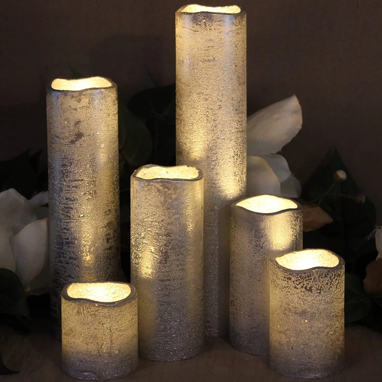 Lytes Flameless Timer LED Candles - christmas office decor ideas on a budget
