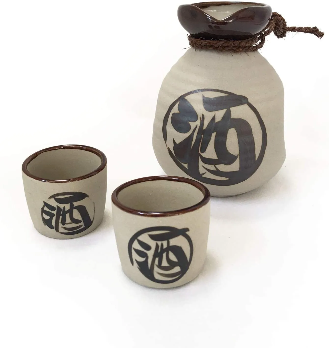MINO-YAKI Japanese Traditional Ceramic Sake Set